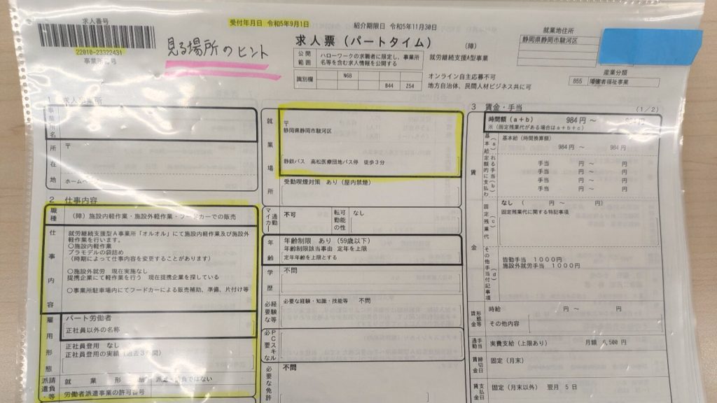 書類整理の説明画像